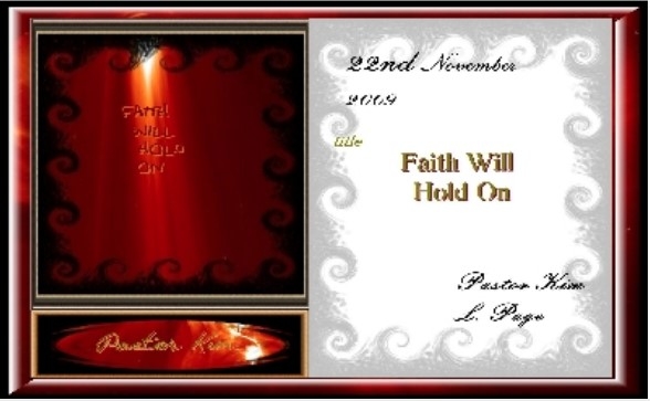 Faith Will Hold On