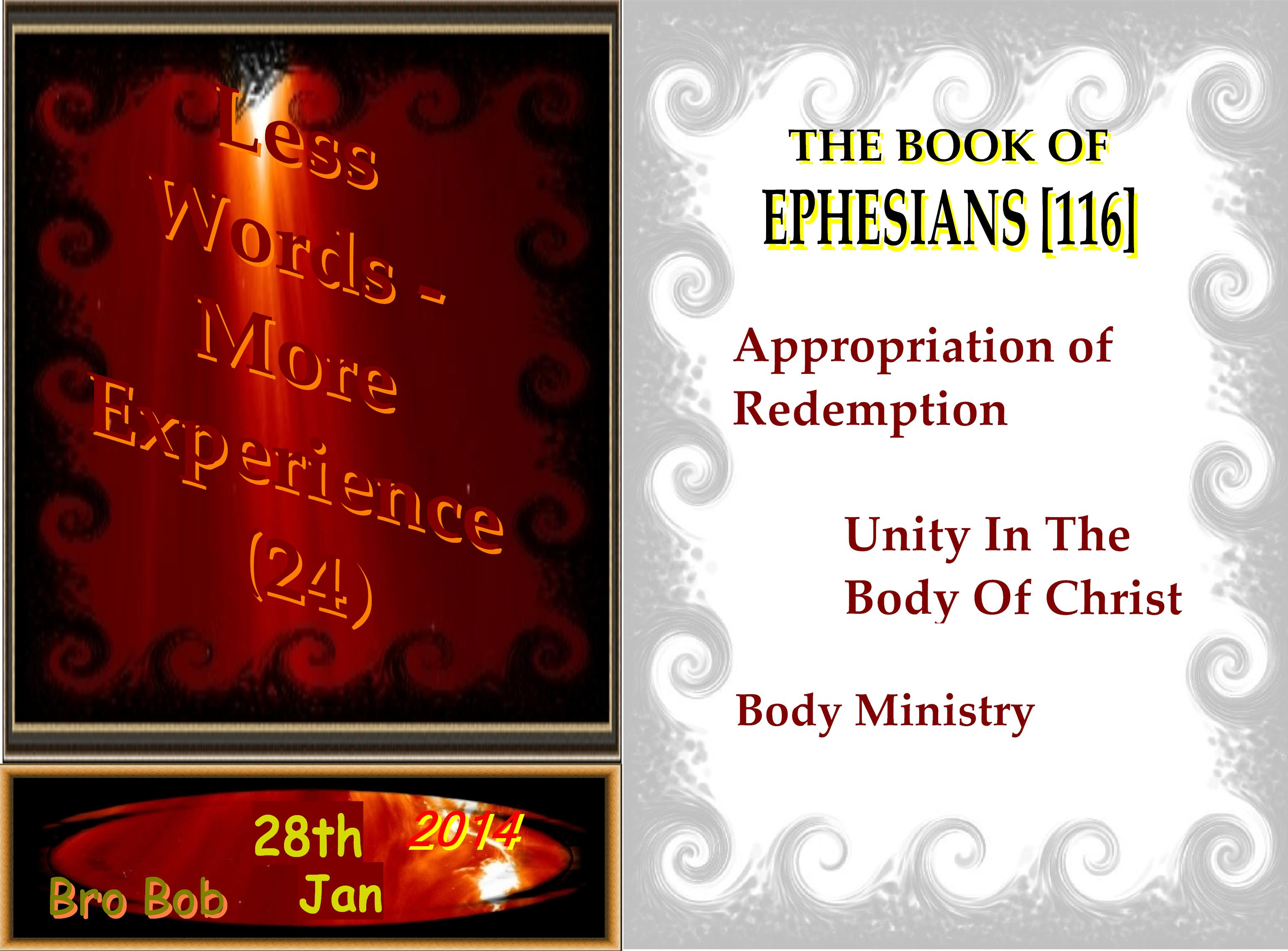 Book Of Ephesians [#116] | Body Ministry 1